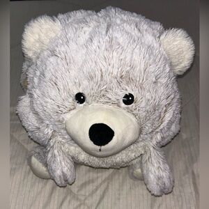 Warmies Supersized Plush White Bear Toy - Soft Cuddly Stuffed Animal